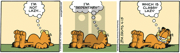 Garfield - Wednesday April 15, 2009 Comic Strip