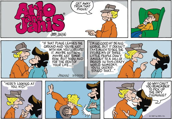 Arlo and Janis on Sunday March 5, 2000 Comic Strip
