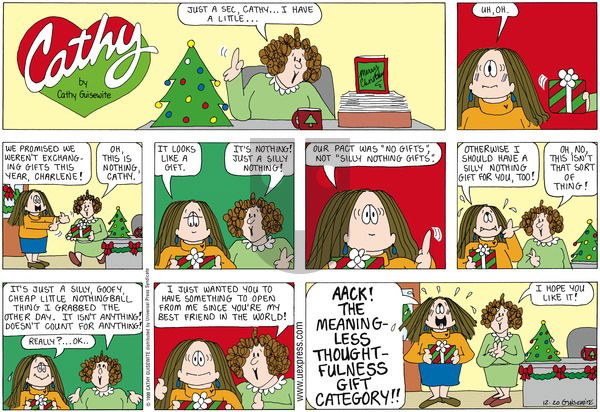 Cathy Classics on Sunday December 20, 1998 Comic Strip
