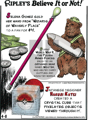 Ripley's Believe It or Not on Tuesday April 8, 2025 Comic Strip