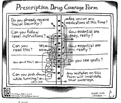 Tom Toles - Sunday November 19, 2000 Comic Strip