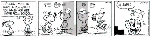 Peanuts on Thursday October 23, 1986 Comic Strip