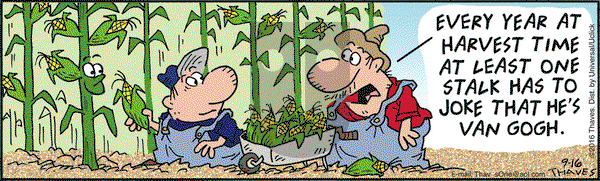 Frank and Ernest on Friday September 16, 2016 Comic Strip