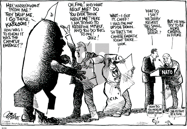 Pat Oliphant - Monday May 10, 1999 Comic Strip