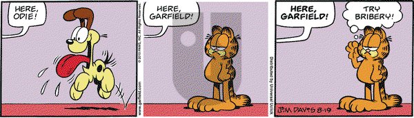 Garfield on Thursday August 19, 2010 Comic Strip