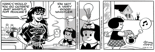 Nancy on Tuesday February 21, 2006 Comic Strip