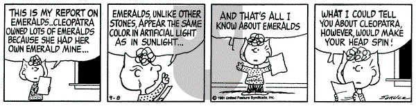 Peanuts on Tuesday September 8, 1981 Comic Strip