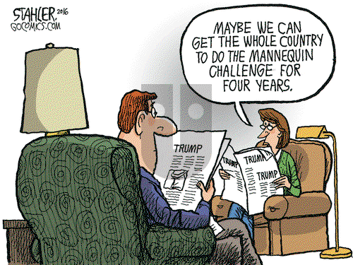 Jeff Stahler on Saturday December 3, 2016 Comic Strip