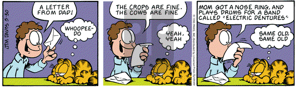 Garfield - Thursday May 30, 1996 Comic Strip
