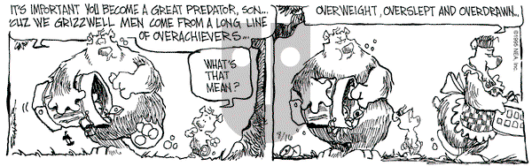 The Grizzwells on Tuesday August 15, 1995 Comic Strip