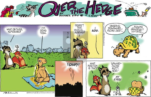 Over the Hedge on Sunday April 21, 2013 Comic Strip