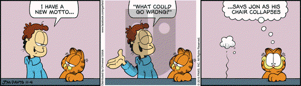 Garfield on Wednesday November 4, 2015 Comic Strip