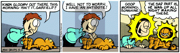 Garfield on Friday May 4, 1990 Comic Strip