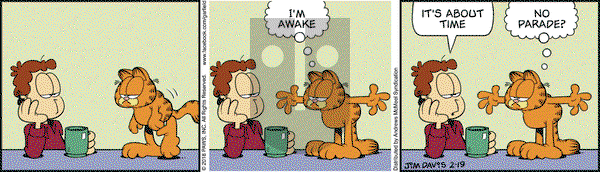 Garfield on Monday February 19, 2018 Comic Strip