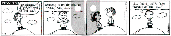 Peanuts - Monday January 8, 1968 Comic Strip