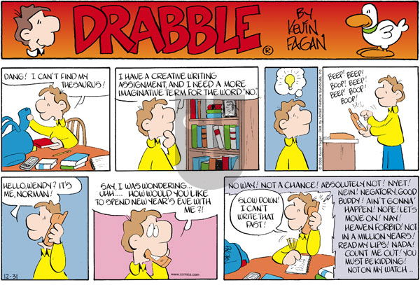 Drabble on Sunday December 31, 2006 Comic Strip