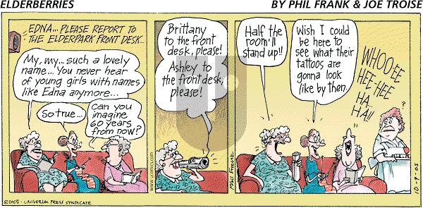 The Elderberries on Sunday October 9, 2005 Comic Strip