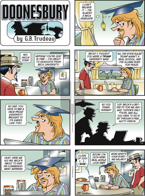 Doonesbury on Sunday July 17, 2011 Comic Strip