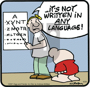 Ziggy on Wednesday April 28, 2021 Comic Strip