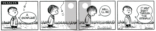 Peanuts on Friday December 2, 1955 Comic Strip