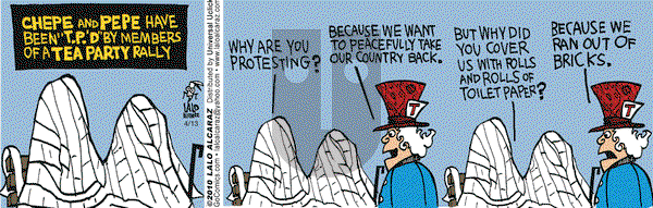 La Cucaracha on Tuesday April 13, 2010 Comic Strip