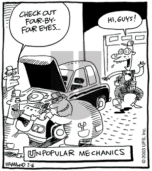 Reality Check on Saturday February 8, 2003 Comic Strip