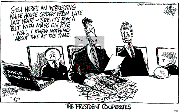Pat Oliphant - Thursday February 12, 1987 Comic Strip