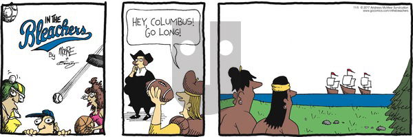 In the Bleachers on Sunday November 5, 2017 Comic Strip