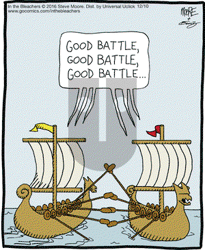 In the Bleachers on Saturday December 10, 2016 Comic Strip