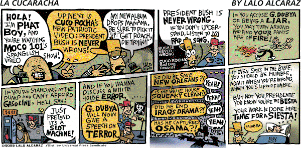 La Cucaracha on Saturday December 24, 2005 Comic Strip