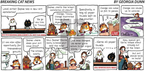 Breaking Cat News on Sunday January 13, 2019 Comic Strip