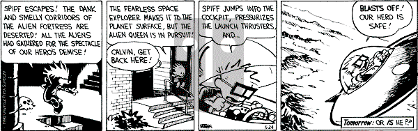 Calvin and Hobbes - Thursday May 24, 1990 Comic Strip