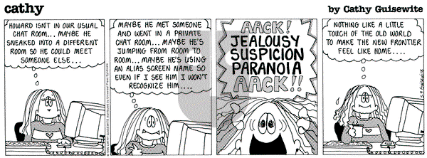 Cathy Classics on Thursday May 9, 1996 Comic Strip