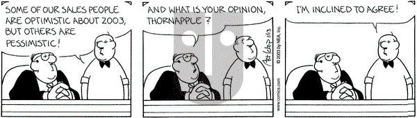 The Born Loser on Monday January 13, 2003 Comic Strip