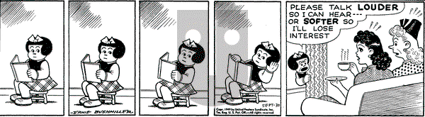 Nancy on Friday September 30, 1949 Comic Strip