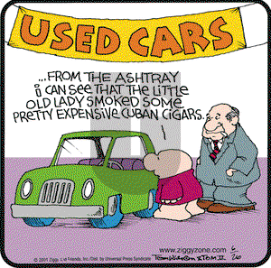 Ziggy on Wednesday June 20, 2001 Comic Strip