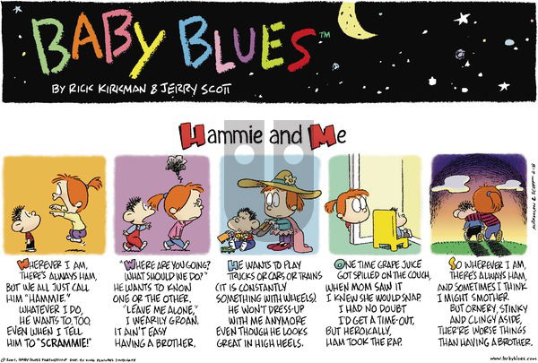 Baby Blues on Sunday February 18, 2001 Comic Strip
