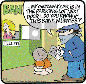 Ziggy on Monday March 16, 2020 Comic Strip