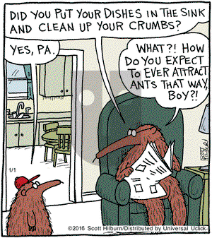 The Argyle Sweater on Friday January 1, 2016 Comic Strip
