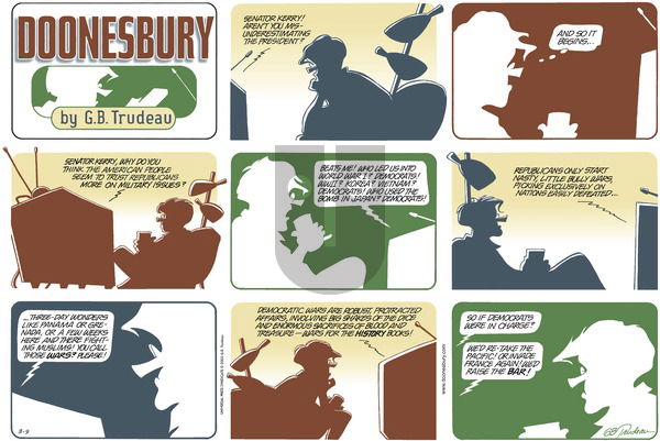 Doonesbury on Sunday March 9, 2003 Comic Strip