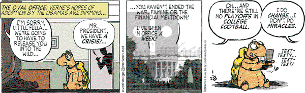 Over the Hedge on Wednesday January 28, 2009 Comic Strip