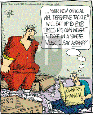 In the Bleachers - Friday August 19, 2011 Comic Strip