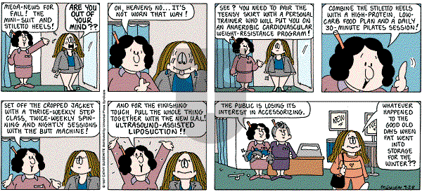 Cathy Classics - Sunday September 28, 1997 Comic Strip