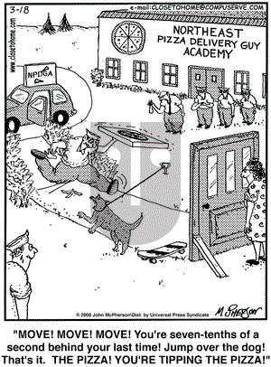 Close to Home on Saturday March 18, 2000 Comic Strip