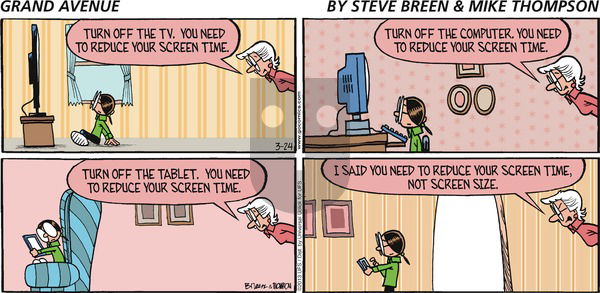 Grand Avenue on Sunday March 24, 2013 Comic Strip