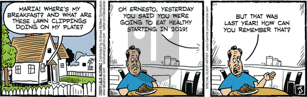 La Cucaracha on Tuesday January 1, 2019 Comic Strip