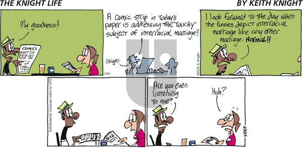 The Knight Life on Sunday March 20, 2016 Comic Strip