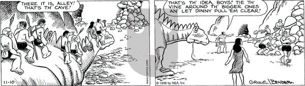 Alley Oop on Wednesday November 10, 1999 Comic Strip