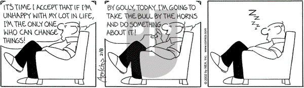 The Born Loser on Friday February 8, 2002 Comic Strip