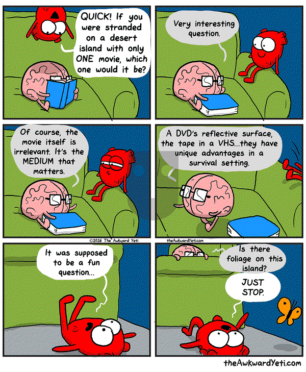 The Awkward Yeti on Wednesday September 7, 2016 Comic Strip